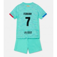 Echipament fotbal Barcelona Ferran Torres #7 Tricou Treilea 2023-24 pentru copii maneca scurta (+ Pantaloni scurti)